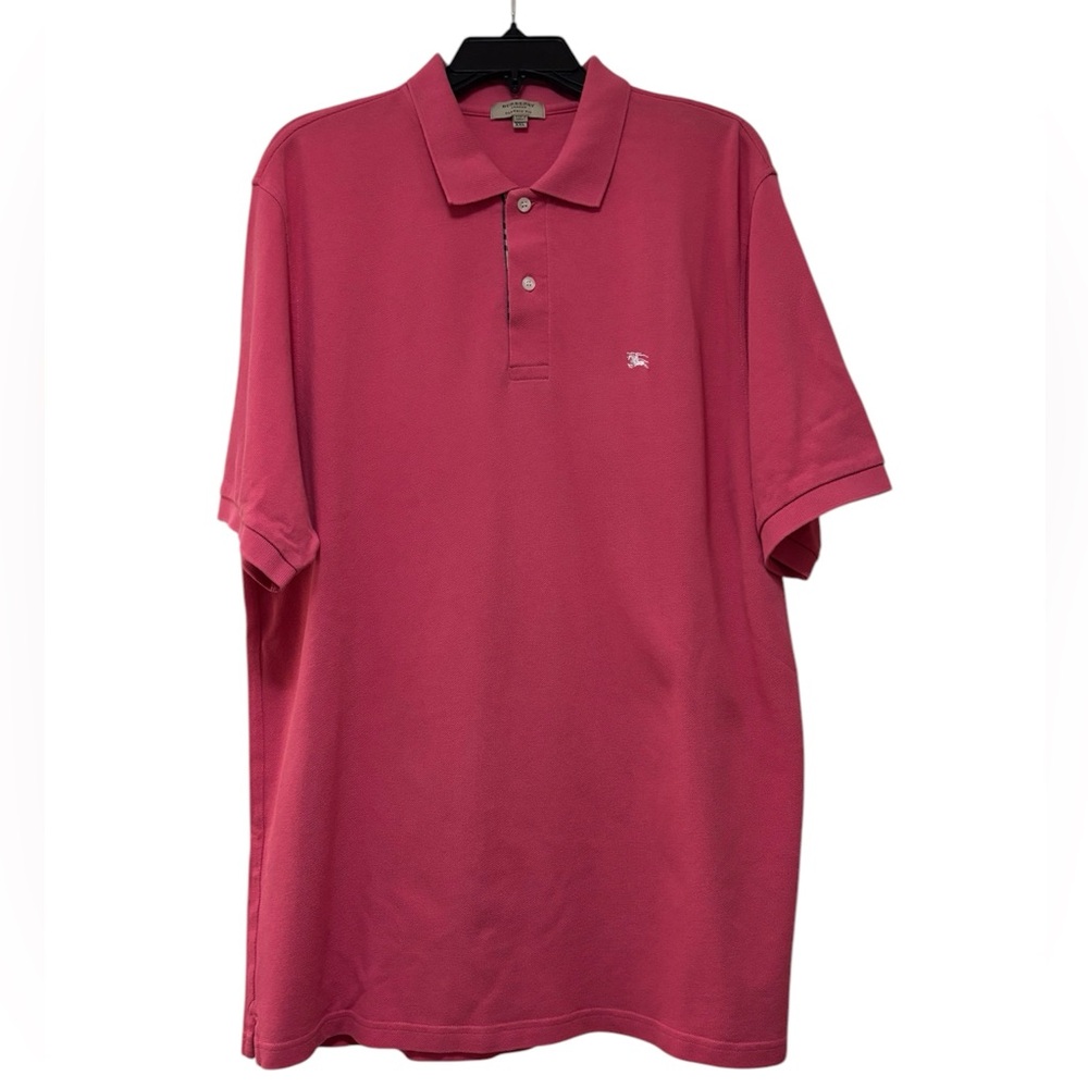 BURBERRY Pink Short Sleeved Classic Polo